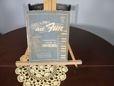 Scales & Chords are Fun ~ Book One Major ~ 1948 Paperback David Hirschberg