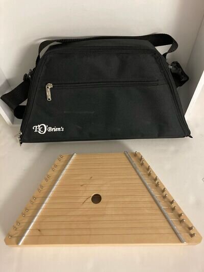 TK O’Brien’s Birch Lap Harp-Case-tuning tool-extra string-picks-96 songs