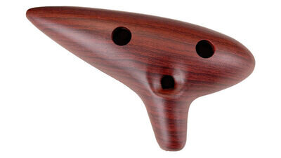 Fine-Crafted Alto C-Key Ocarina Flute Instrument 12-Hole Style