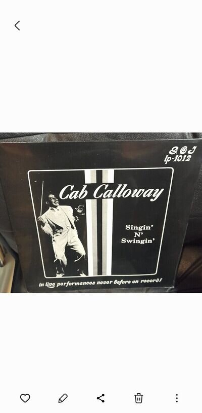 Cab Calloway - Singin' N' Swingin' - 12” Vinyl LP Record New sealed