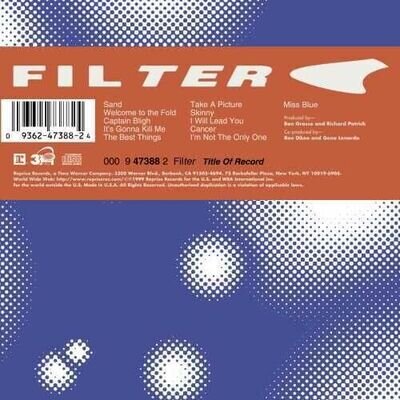 Filter - Title Of Record [New Vinyl LP]