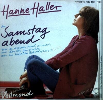 Hanne Haller - Samstag Abend 7in 1980 (VG+/VG+) '