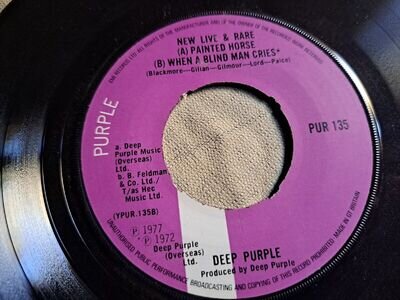 DEEP PURPLE - NEW LIVE & RARE: 7" EP, PUR 135, 1977, VG+