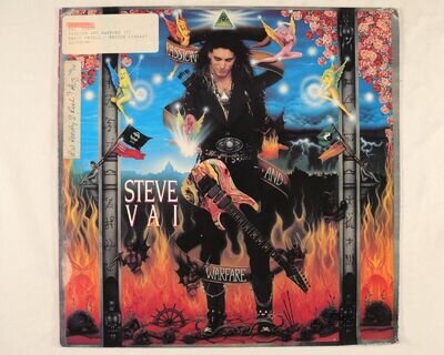 STEVE VAI - PASSION AND WARFARE 1990 FRANCE VINYL LP ALBUM - VG+/VG