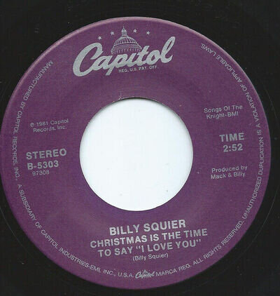 Billy Squier - Christmas Is The Time To Say I Love You / White Christ - C8100z