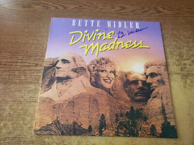 HAND SIGNED 1980 EXCELLENT Bette Midler Divine Madness LP33