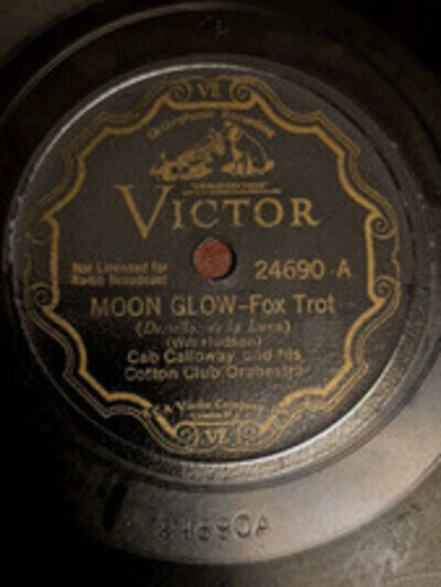 Cab Calloway & Cotton Club Orch. Moon Glow. Vg Or Better. 78 Rpm
