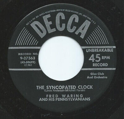Fred Waring The Pe - Syncopated Clock / Serenata - Used Vinyl Recor - C8100z