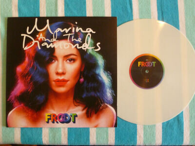 MARINA & THE DIAMONDS Froot LP WHITE VINYL Elektra 2015 Urban Outfitters Excl.