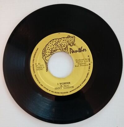 Jimmy London ‎– I Wonder - Panther – P. 62 - Vinyl, 7", 45 RPM - Jamaica - 1973