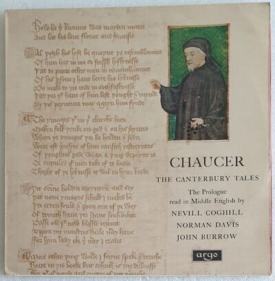 VARIOUS ARTISTS CHAUCER 'THE CANTERBURY TALES' VINYL LP DECCA ARGO PLP 1001
