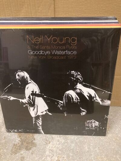 NEIL YOUNG & THESANTA MONICA FLYERS GOODBYE WATERFACE 2 x LP, NEW & SEALED