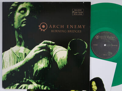 ARCH ENEMY Burning Bridges MEGA RARE orig 2007 green vinyl LP NOTVD death metal