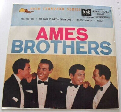 Ames Brothers Ed Ames Import 50s Pop Vocal Harmony 7" 45rpm Record ep & PS...