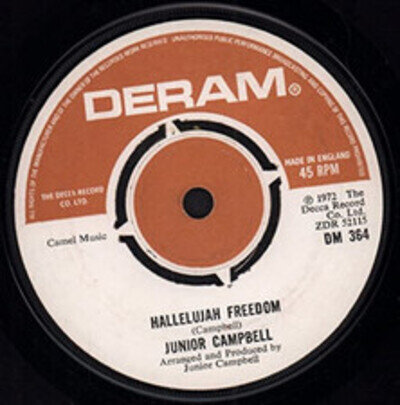 Junior Campbell - Hallelujah Freedom - Used Vinyl Record 7 - 73 - C12170z