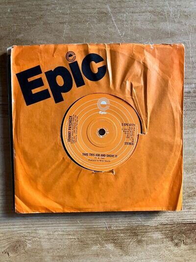 Johnny Paycheck - Take This Job And Shove It - 1977 Country Rock 7" vinyl record