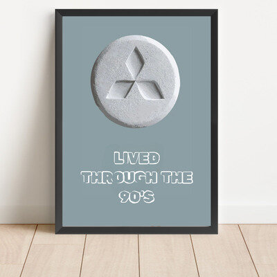 Rave Poster Old Skool A3 Limited 90's Hardcore House Man Cave Ecstasy Wall Art