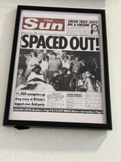 Sunrise, Biology, Energy, 1989 Acid House Rave Flyer/A4 Poster