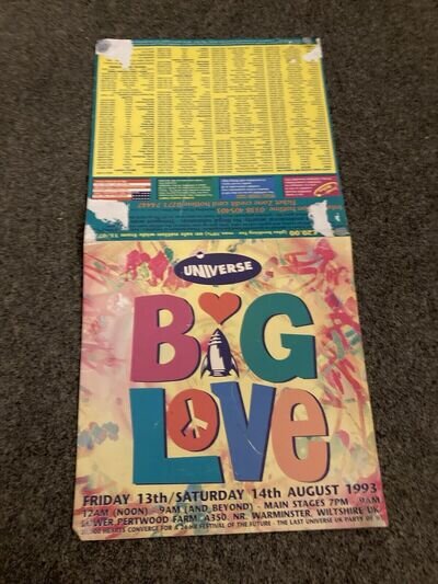 Universe Big Love Rave 1993 Festival Poster