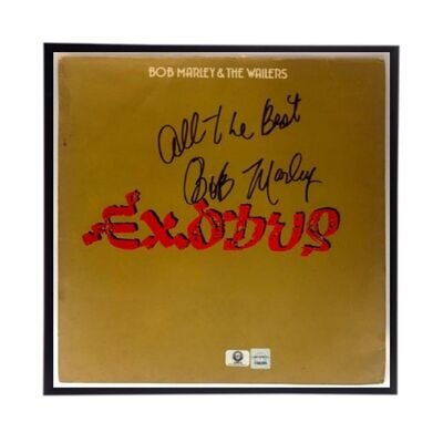 Bob Marley Autographed Album Cover Reprint. Frame Included. Make an offer!