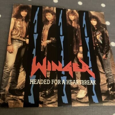 Winger- Headed For A Heartbreak- Atlantic Records - Original Single 1991
