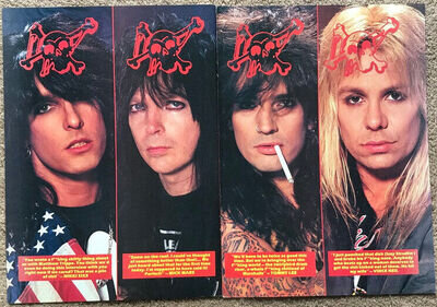 MOTLEY CRUE - 1989 2-page UK magazine poster