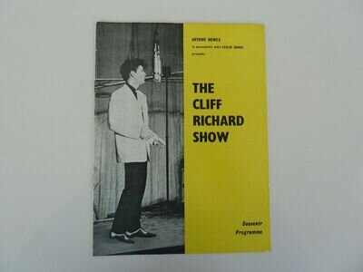 May 1960 'The Cliff Richard Show' souvenir programme + autographed ticket stub