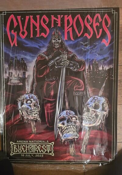 Guns N Roses Bucharest Glow in the Dark poster-SHRINK WRAPPED
