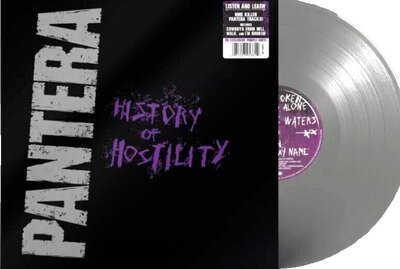 Pantera History Of Hostility LP vinyl limited silver 2015 on ATCO heavy metal