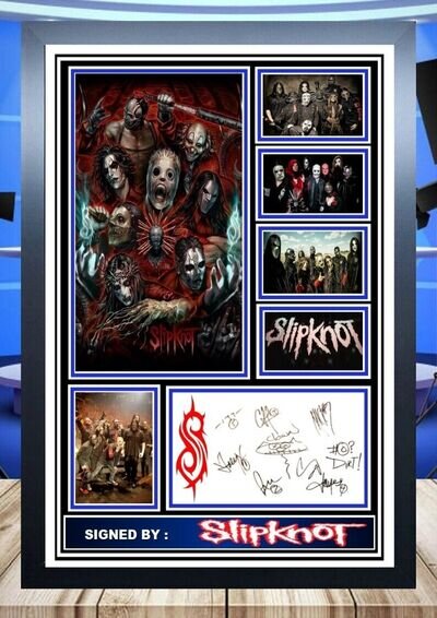 (364) slipknot signed photograph framed unframed reprint +++++