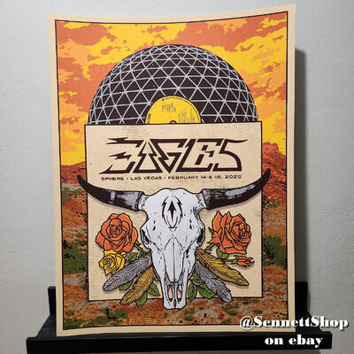 Eagles Weekend 11 Poster Feb 14-15, 2025 Sphere Las Vegas (18 x 24)