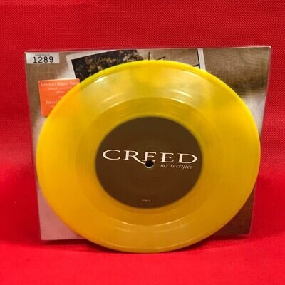 CREED My Sacrifice (2002 UK limited edition 7" YELLOW VINYL single 45 record