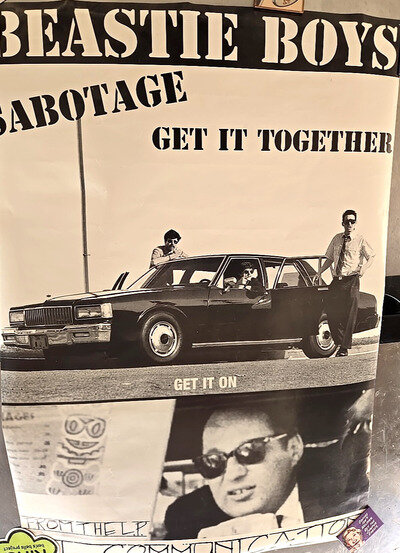 Beastie Boys POSTER Sabotage Get it Together UK Poster 1994 33X23 Scroll