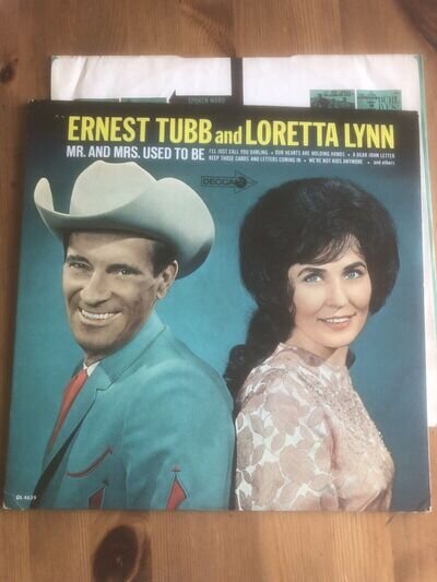 Ernest Tubb Superb Mr And Mrs Used To Be Loretta Lynn Excellent USA Decca LP