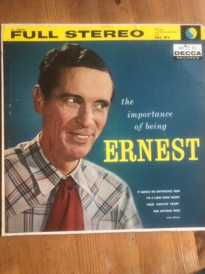 Ernest Tubb The Importance Of Being Ernest USA Decca LP DL 78834 Stereo VG
