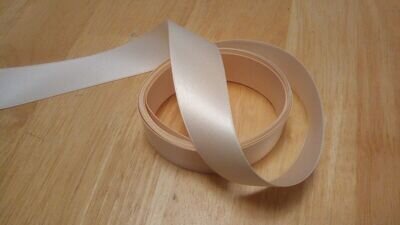 Ballet Pointe Shoe Ribbon 3 metres x 25mm(1") Pink/Nude Double Sided UK Supplier