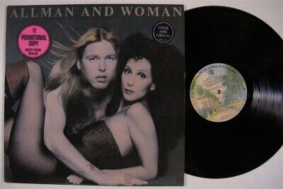 ALLMAN & WOMAN (GREGG ALLMAN/CHER) Two The Hard Way WARNER BROS LP VG++ promo l