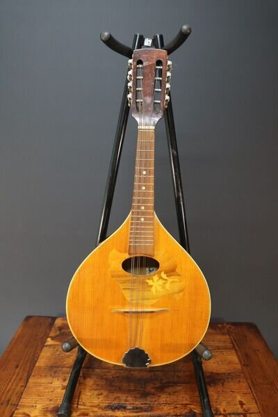 Mandolin 8 String European Nice Inlay Vintage 1970s 1980s