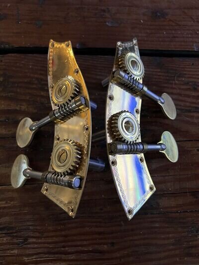 Vintage Gold Upright Bass Fiddle Tuners Machines