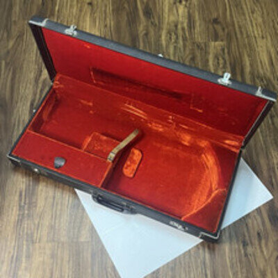 Vintage Fender Mandocaster Electric Mandolin Case Pre-CBS 60s 70s Black Tolex