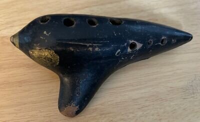 Vintage/Antique EWA Pottery Clay Ocarina Musical Instrument Vienna Austria