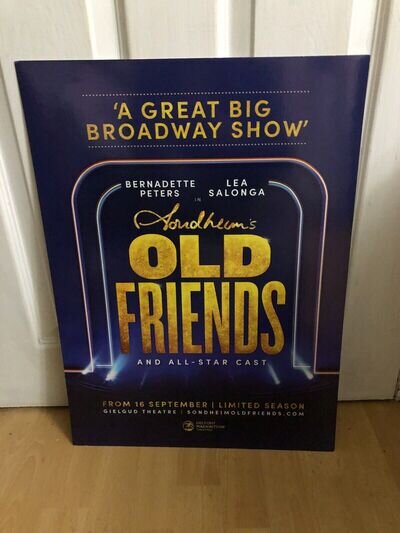 Old Friends Gielgud Theatre Card Poster