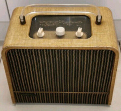 Vintage 1950s Ever Ready Sky King Portable Valve Radio – Untested – Upcycle