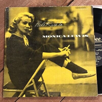 Monica Lewis Fools Rush In RARE! VG++ 1st 10” lp Jubilee