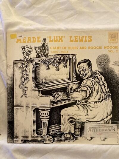 Mead 'Lux' Lewis, Giant of Blues and Boogie Woogie 1905-1964