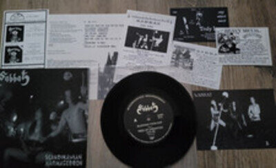 SABBAT Scandinavian Harmageddon 7" Vinyl M/M Venom BATHORY Sodom Exciter