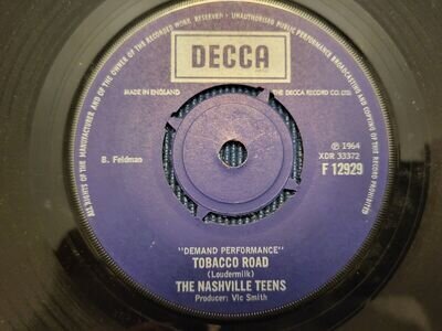 BEAT-THE NASHVILLE TEENS-TOBACCO ROAD/ALL ALONG THE WATCHTOWER-UK DECCA