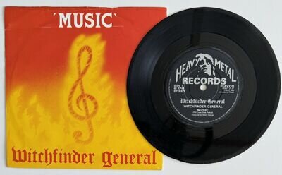 Witchfinder General Music UK 7” Vinyl 1983 HEAVY21 RARE!