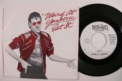 Novelty Rock 45 "WEIRD AL" YANKOVIC Eat It ROCK'N'ROLL VG++ pic sleeve HEAR d
