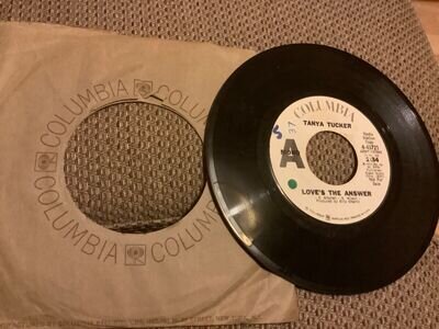 Tanya Tucker - Love’s The Answer - 7” vinyl promo 45rpm Jamestown Ferry